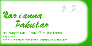 marianna pakular business card